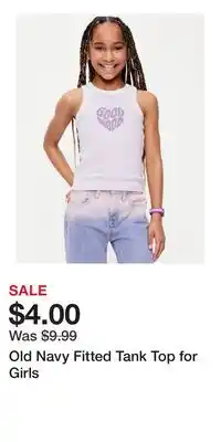 Old Navy Old Navy Fitted Tank Top for Girls offer