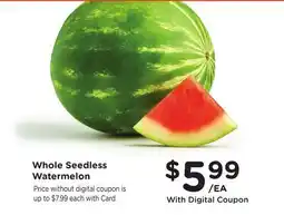 Ralphs Whole Seedless Watermelon offer
