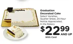 Ralphs Graduation Decorated Cake offer