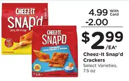 Ralphs Cheez-It Snap'd Crackers offer