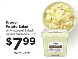 Ralphs Kroger Potato Salad offer