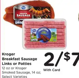 Ralphs Kroger Breakfast Sausage Links or Patties offer