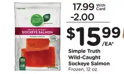 Ralphs Simple Truth Wild-Caught Sockeye Salmon offer