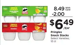 Ralphs Pringles Snack Stacks offer