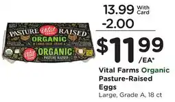 Ralphs Vital Farms Organic Pasture-Raised Eggs offer