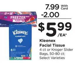Ralphs Kleenex Facial Tissue offer