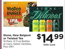 Ralphs Stone, New Belgium or Twisted Tea offer