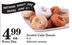Pavilions Scratch Cake Donuts offer