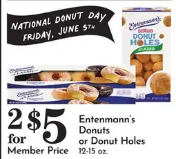 Pavilions Entenmann's Donuts or Donut Holes offer