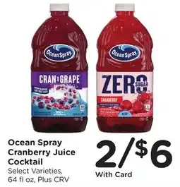 Ralphs Ocean Spray Cranberry Juice Cocktail offer