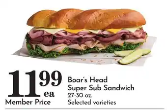 Pavilions Boar's Head Super Sub Sandwich offer