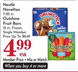 Pavilions Nestlé Novelties 7-20 ct. Outshine Fruit Bars 12 ct offer