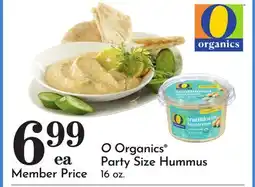Pavilions O Organics Party Size Hummus offer