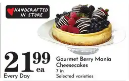 Pavilions Gourmet Berry Mania Cheesecakes offer