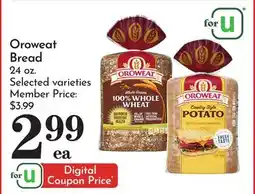 Pavilions Oroweat Bread offer
