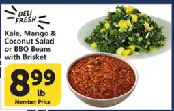 Albertsons Kale, Mango & Coconut Salad or BBQ Beans with Brisket offer