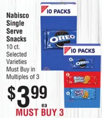 Smart & Final Nabisco Single Serve Snacks offer