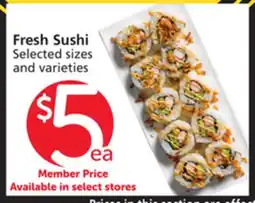 Albertsons Fresh Sushi offer