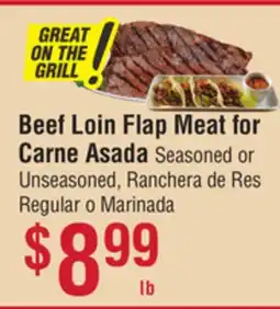 Smart & Final Beef Loin Flap Meat for Carne Asada offer