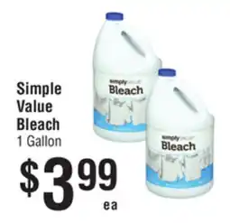 Smart & Final Simple Value Bleach offer