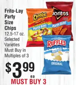 Smart & Final Frito-Lay Party Size Chips offer