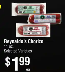 Smart & Final Reynaldo's Chorizo offer