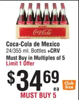 Smart & Final Coca-Cola de Mexico offer