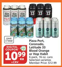Albertsons Pizza Port, Coronado, Latitude 33 Blood Orange or Hop Habit offer