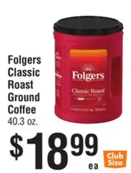Smart & Final Folgers Classic Roast Ground Coffee offer