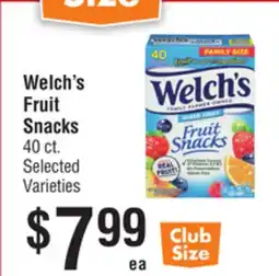 Smart & Final Welch's Fruit Snacks offer