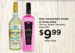 Ralphs New Amsterdam Vodka or Deep Eddy offer