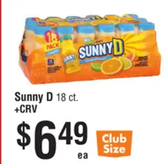 Smart & Final Sunny D offer