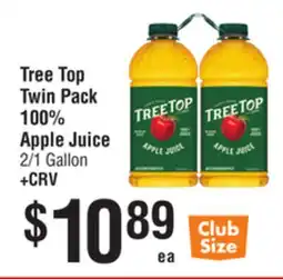 Smart & Final Tree Top Twin Pack 100% Apple Juice offer