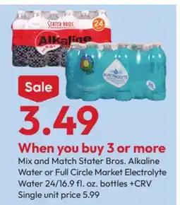 Stater Bros Stater Bros. Alkaline Water or Full Circle Market Electrolyte Water offer