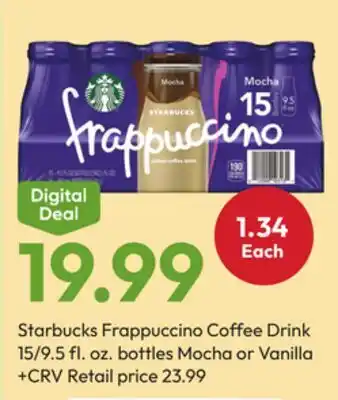 Stater Bros Starbucks Frappuccino Coffee Drink offer