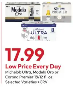 Stater Bros Michelob Ultra, Modelo Oro or Corona Premier offer