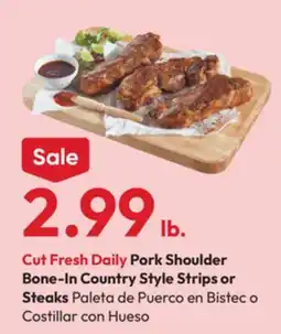 Stater Bros Pork Shoulder Bone-In Country Style Strips or Steaks offer