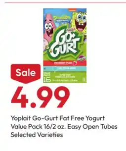 Stater Bros Yoplait Go-Gurt Fat Free Yogurt offer