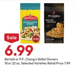 Stater Bros Bertolli or P.F. Chang's Skillet Dinners offer
