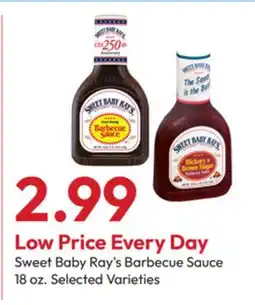 Stater Bros Sweet Baby Ray's Barbecue Sauce offer