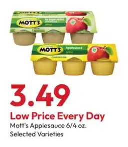 Stater Bros Mott's Applesauce offer