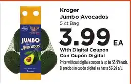 Food 4 Less Kroger Jumbo Avocados offer