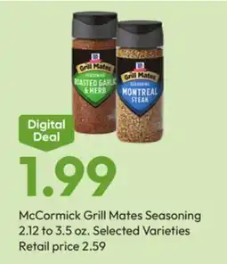 Stater Bros McCormick Grill Mates Seasoning offer