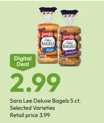 Stater Bros Sara Lee Deluxe Bagels offer