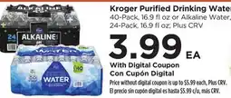 Food 4 Less Kroger Purified Drinking Water offer