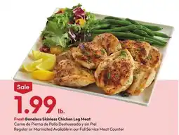 Stater Bros Boneless Skinless Chicken Leg Meat offer