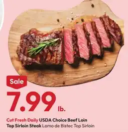 Stater Bros USDA Choice Beef Loin Top Sirloin Steak offer
