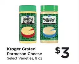 Food 4 Less Kroger Grated Parmesan Cheese offer