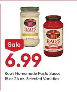 Stater Bros Rao's Homemade Pasta Sauce offer