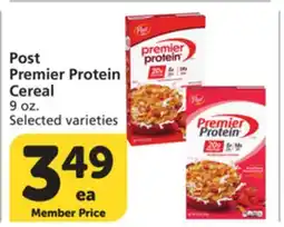 Vons Post Premier Protein Cereal offer